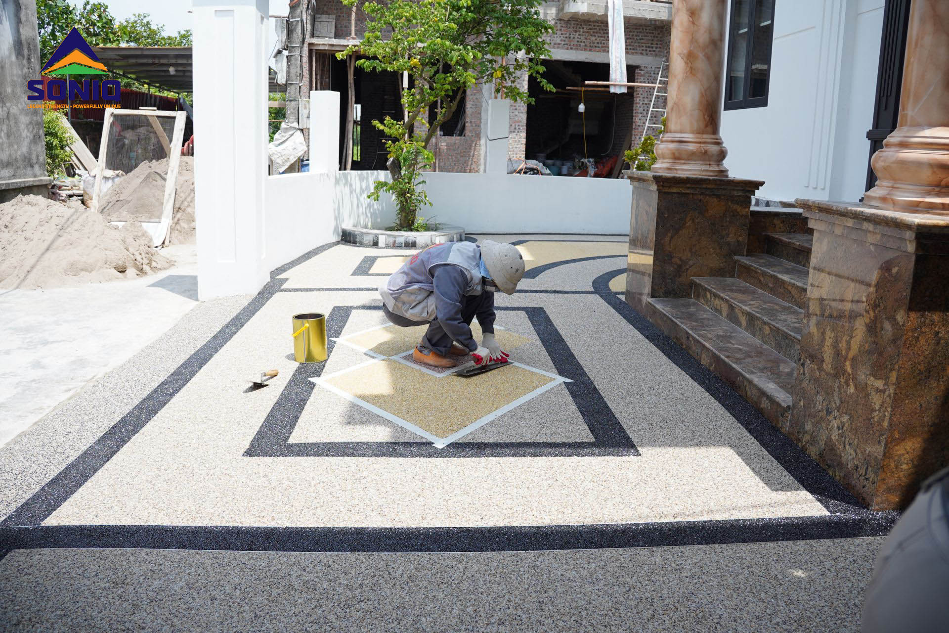 Mẫu sàn sỏi đẹp và bền vững cho công viên đô thị