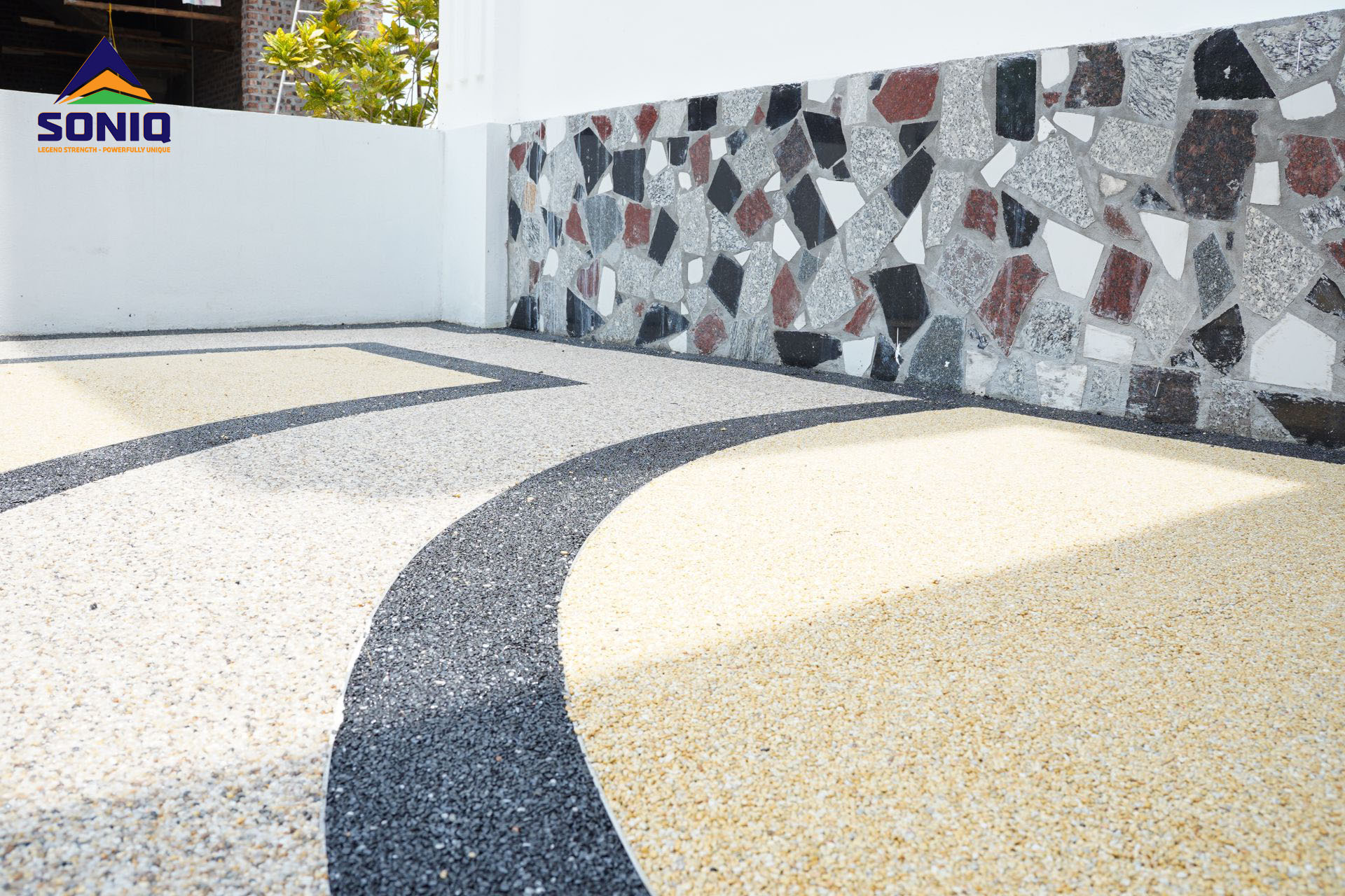 thi công sàn sỏi