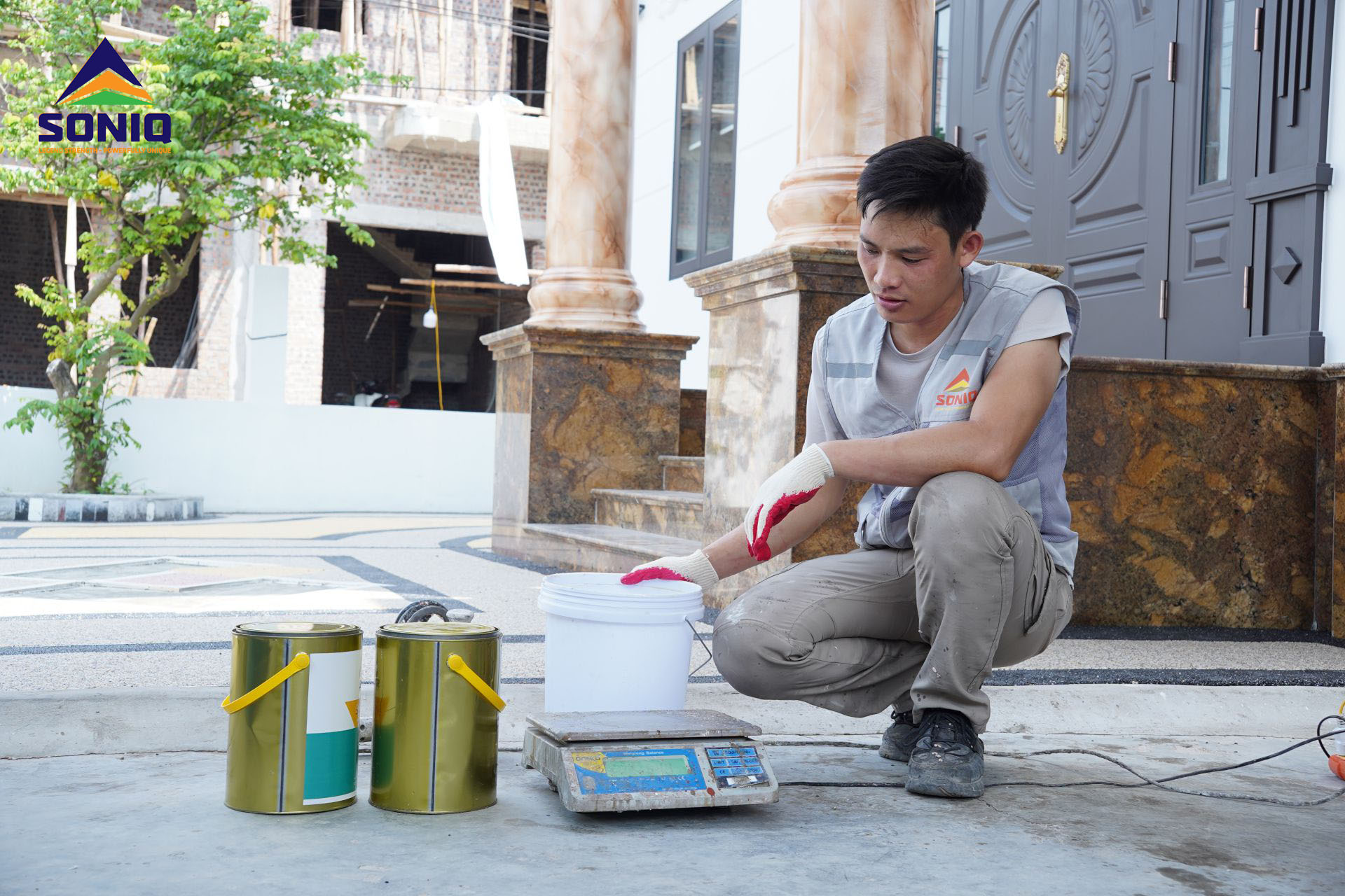 keo sàn sỏi là giải pháp thay thế hoàn hảo cho xi măng truyền thống